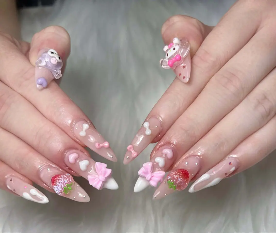 【チップ長さ出し】 10本アート/パーツつけ放題🎀の写真