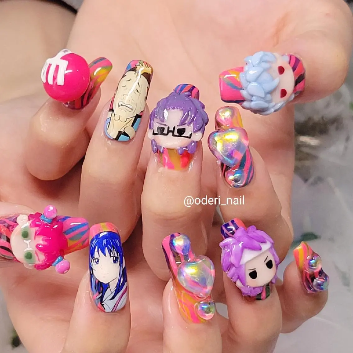 ネイル アートネイル ジェルネイル おで@ oderi_nailのネイルデザイン