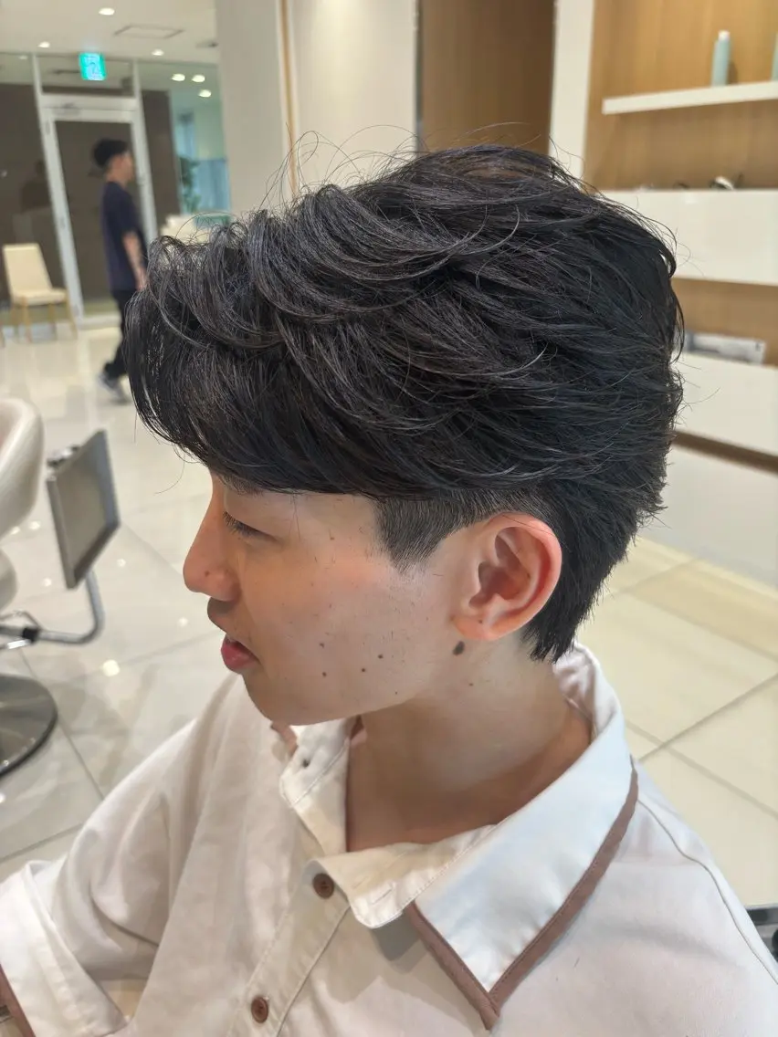 ショート メンズ カット ヘアセット 💠メンズ縮毛矯正 /パーマ💠林慶太のヘアスタイル