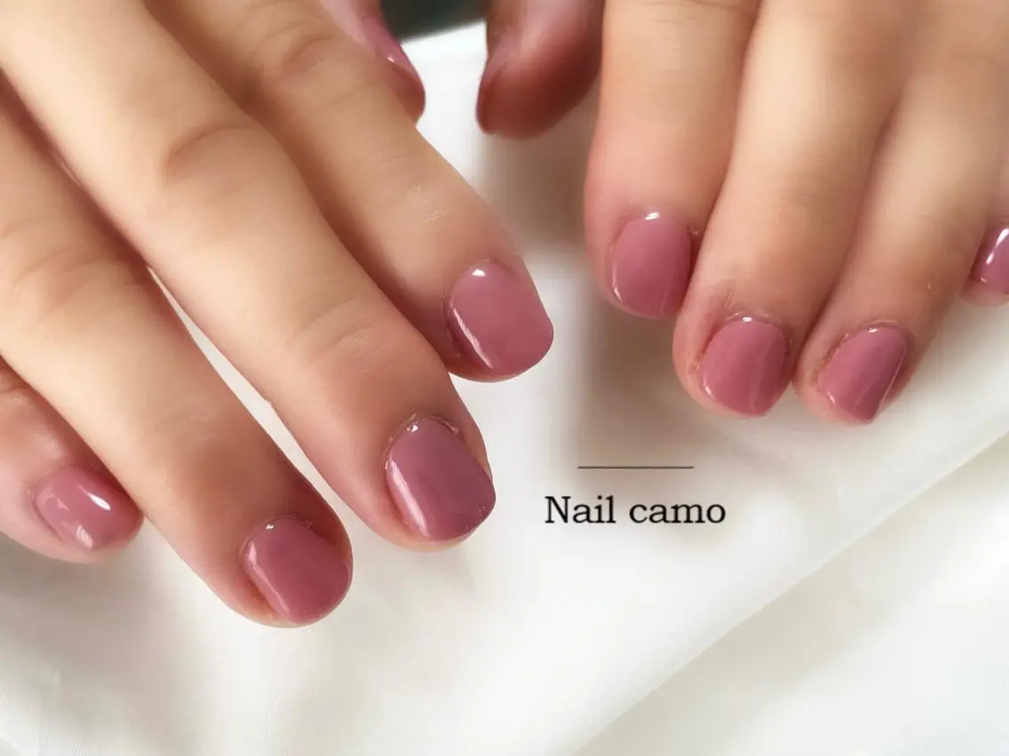 ネイル ワンカラーネイル 🌟Nail camo🌟のネイルデザイン