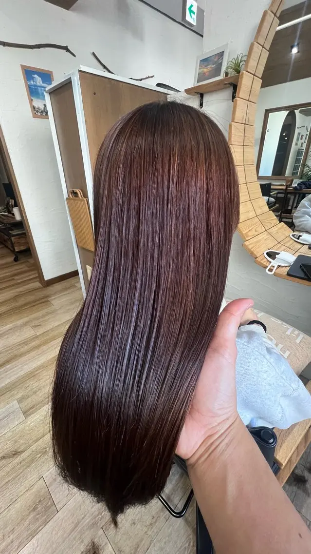 ロング 髪質改善 縮毛矯正 酸性縮毛矯正　美髪 特化サロン　八百村のヘアスタイル