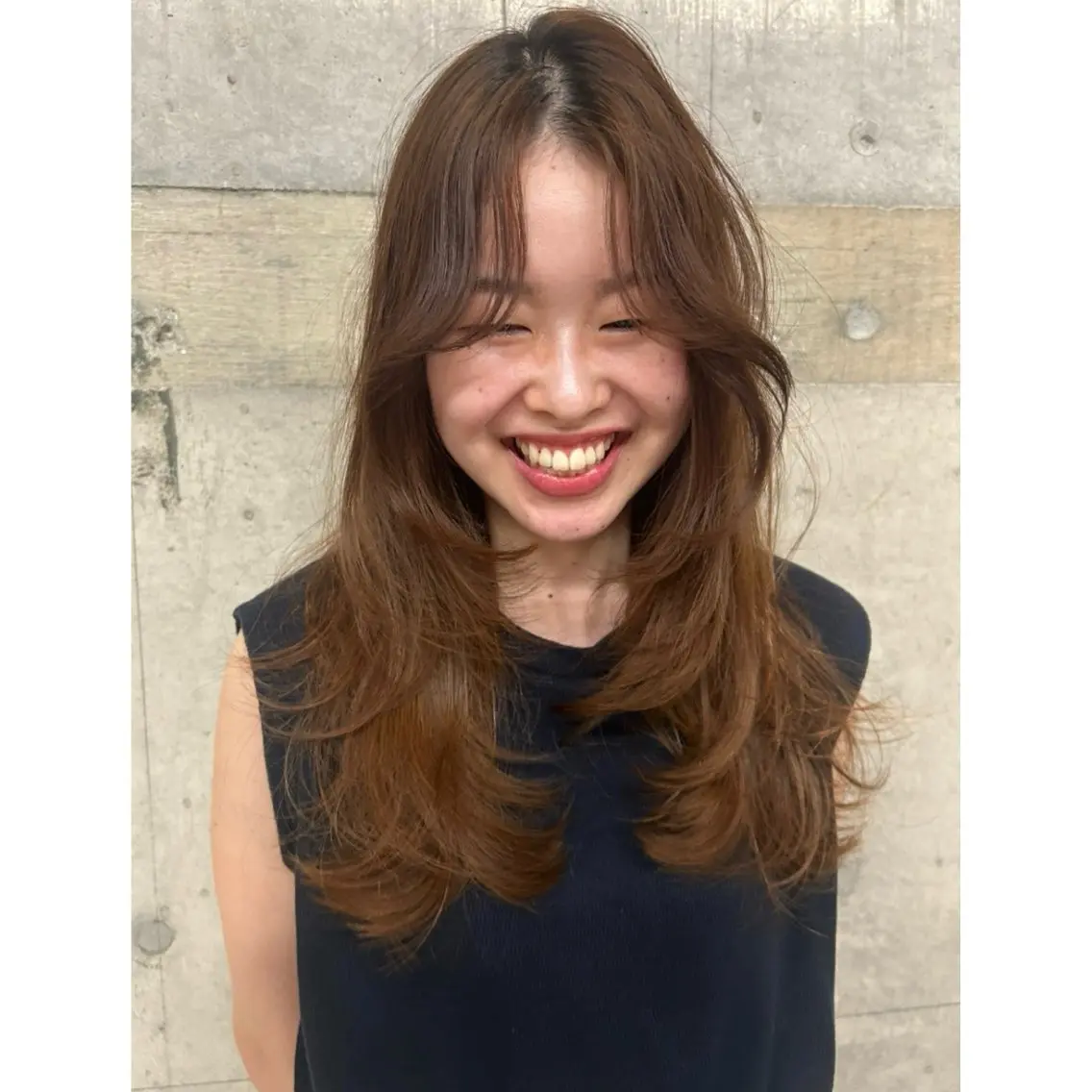 セミロング カエデ🦔 カットモデルのヘアスタイル