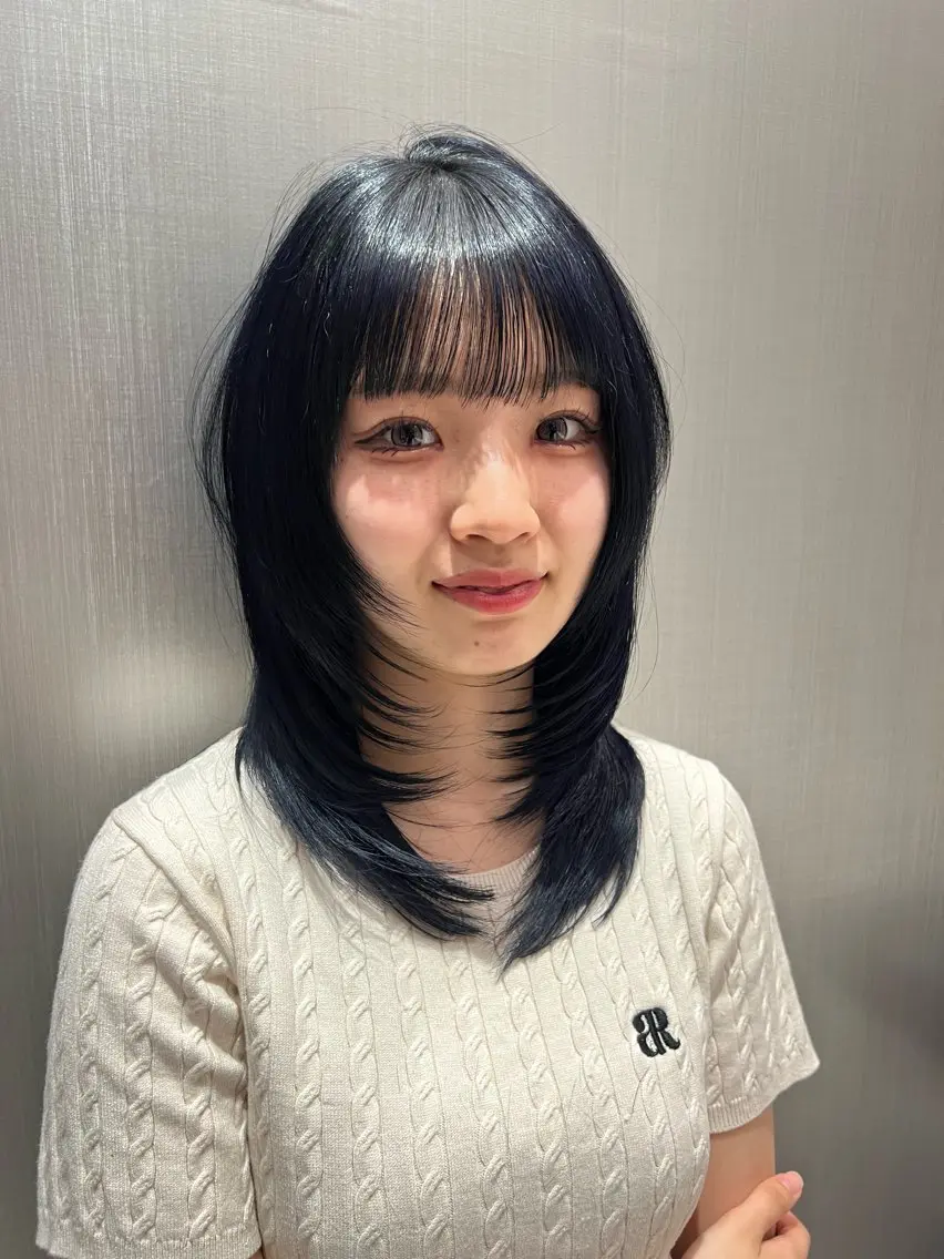 ミディアム 美髪矯正/髪質改善 /艶髪/千田理名🪞のヘアスタイル