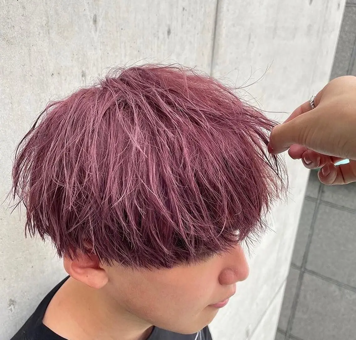 カラー ブリーチ ラベンダーカラー ラベンダーピンク ピンクカラー カナザワ アリッサのヘアスタイル