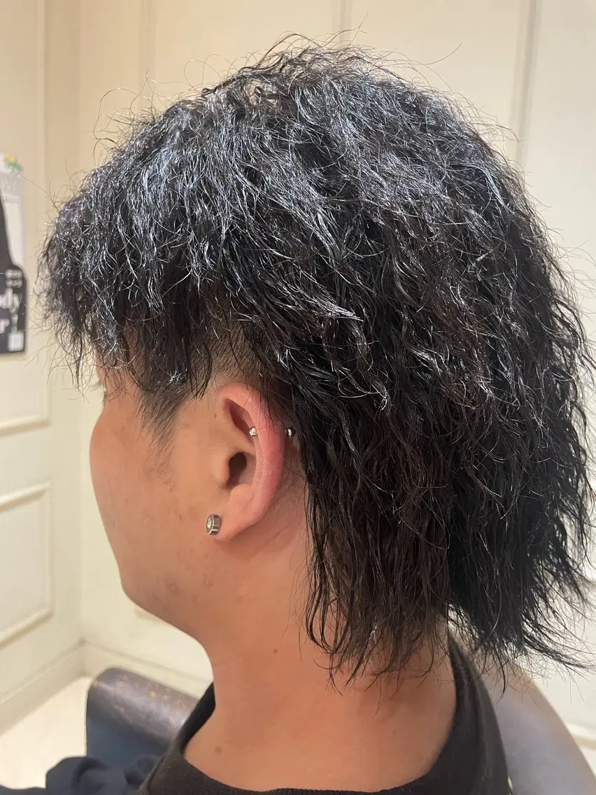 パーマ メンズ メンズパーマ スパイラルパーマ 古川 玲のヘアスタイル