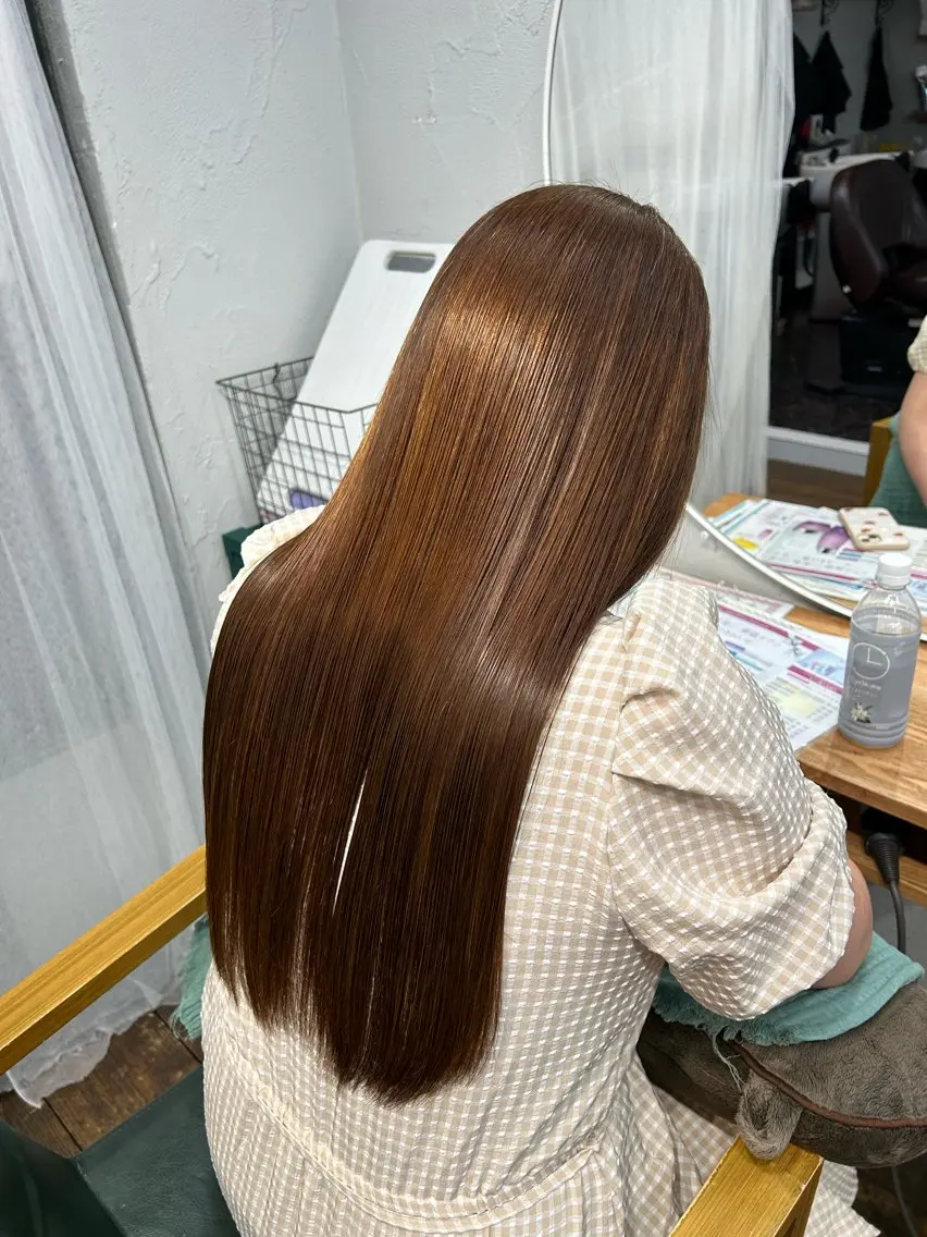✨縮毛矯正＋カラー＋ワンステップオージュアトリートメント✨の写真