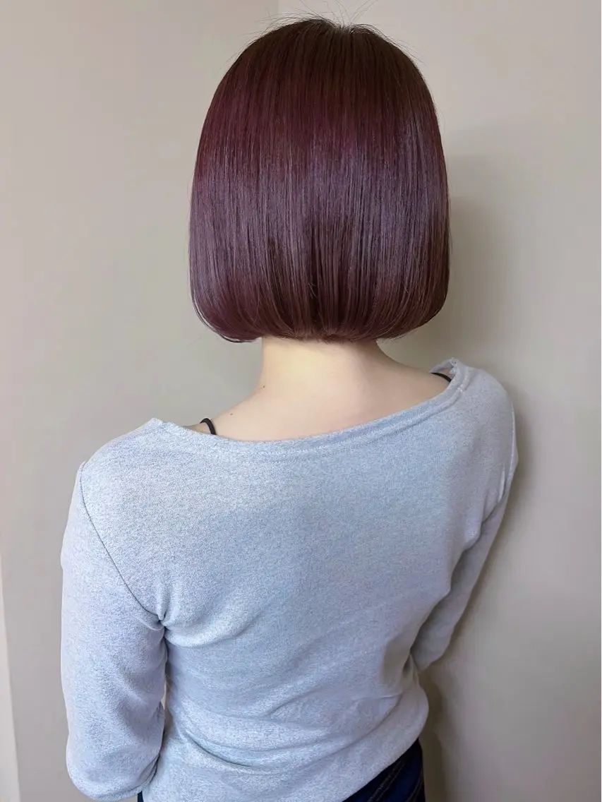 ショート カラー 透明感カラー ラベンダーカラー ピンクカラー ピンクラベンダー カット ヘアカラー トリートメント 《柔らかhair𓍯 》木村美姫のヘアスタイル
