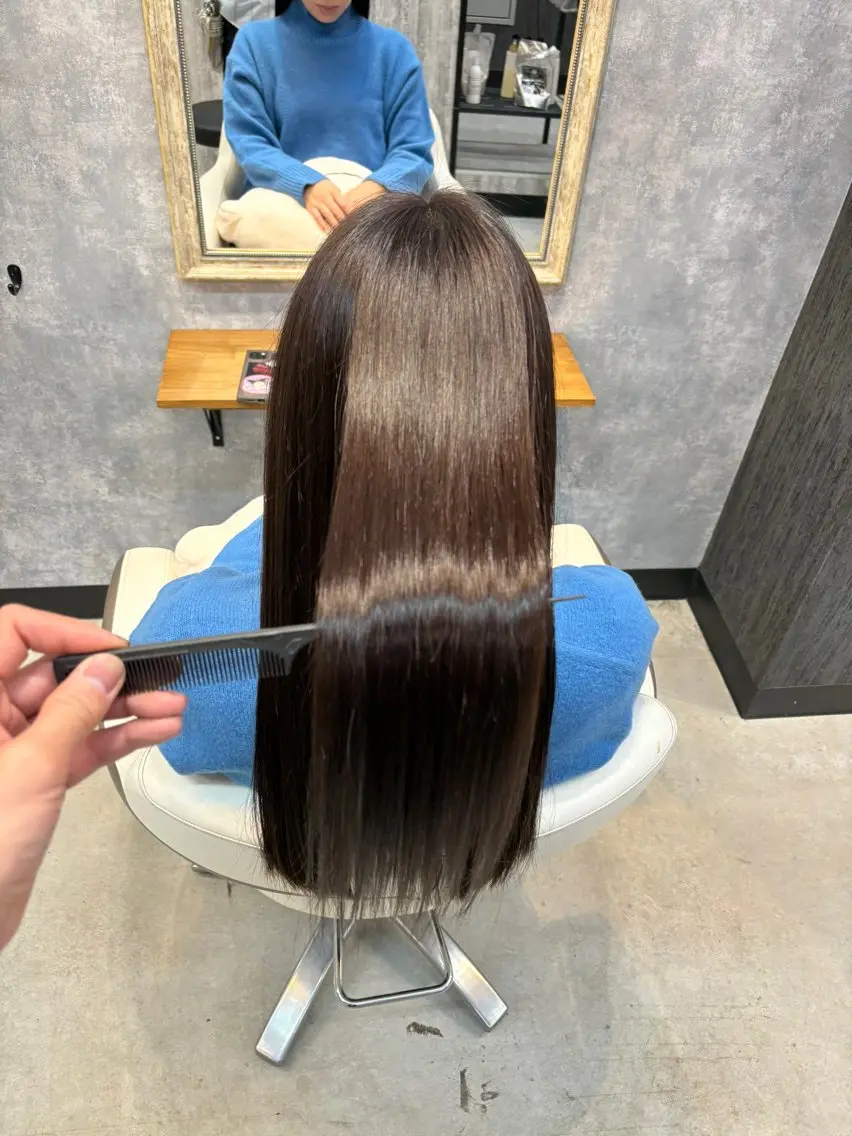ロング カット 縮毛矯正 en Siena エンシエナのヘアスタイル