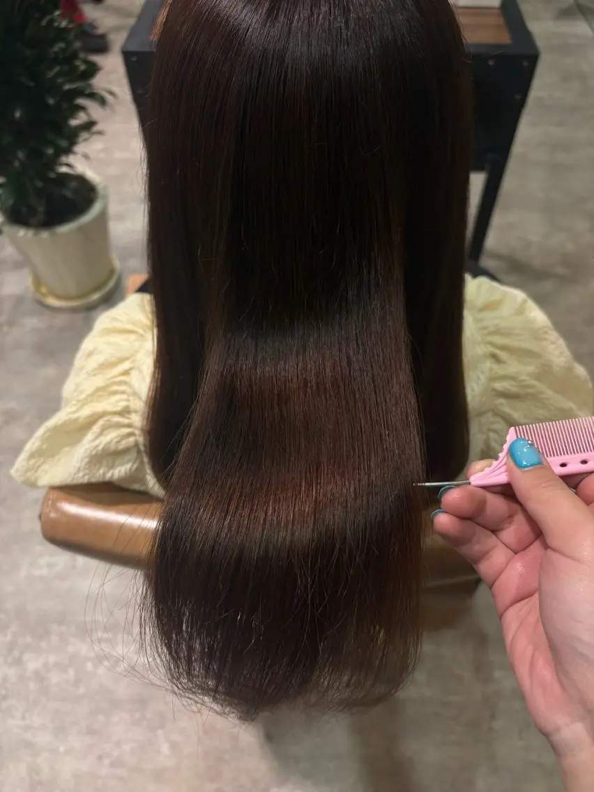 ミディアム カラー ヘアカラー 佐伯 美麗のヘアスタイル