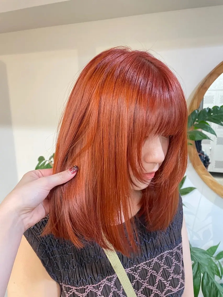 ロング カラー ベージュカラー ブリーチ ケアブリーチ 透明感カラー ダブルカラー ヒヤジョウ ユウナ／cinqのヘアスタイル