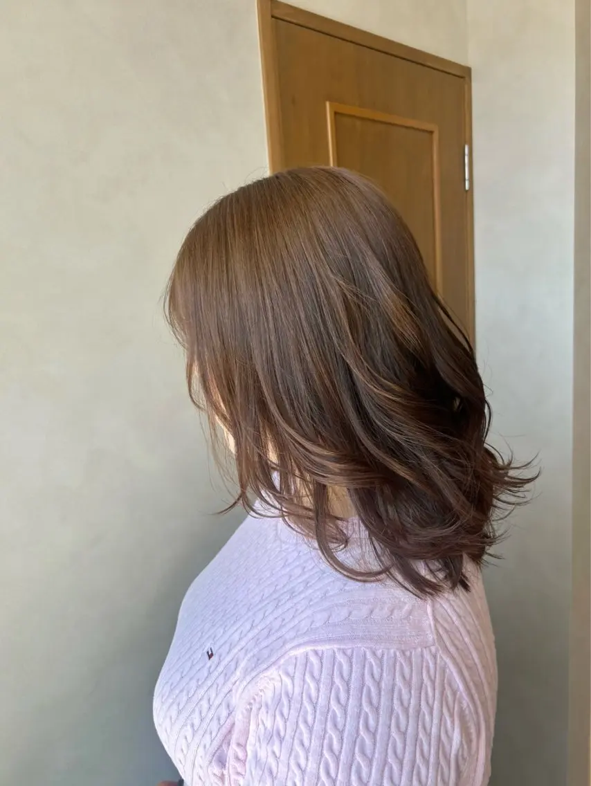ミディアム 透明感カラー/大城 かえでのヘアスタイル