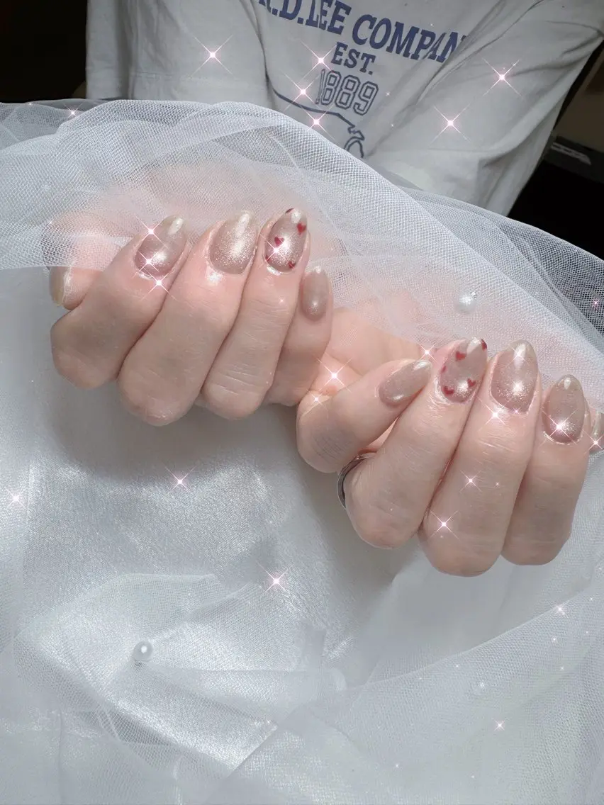 ネイル シンプルネイル ハンドネイル Rino momo京橋のネイルデザイン