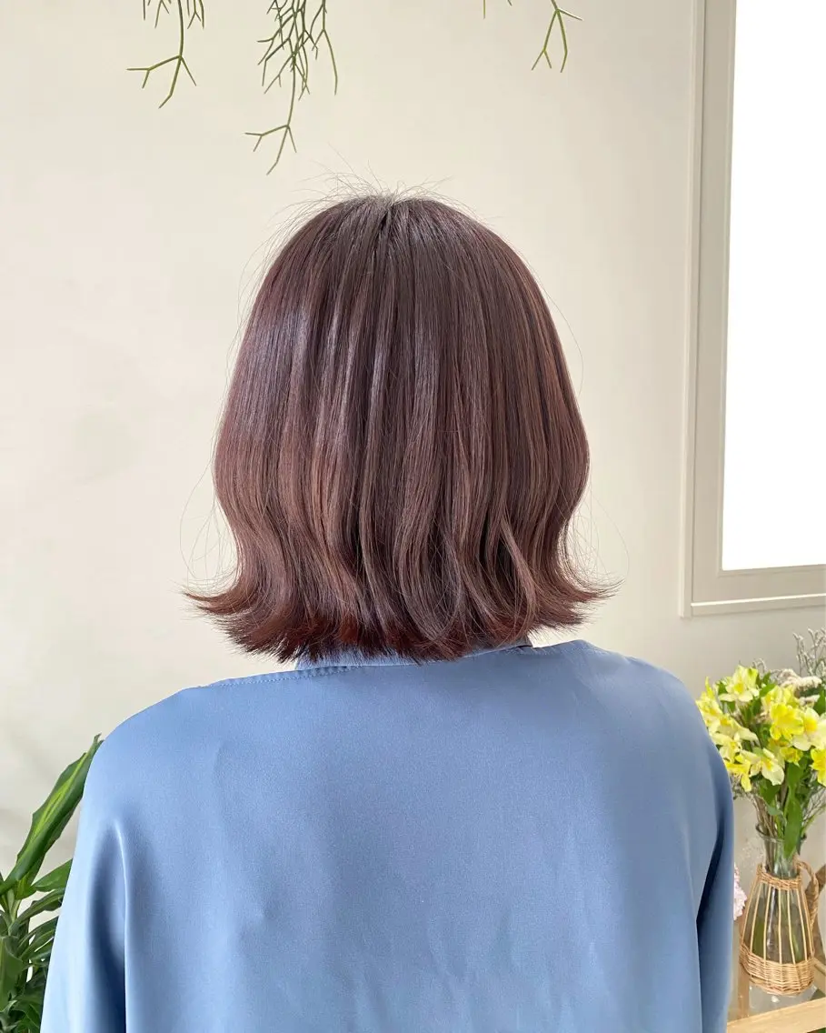 ミディアム カット ヘアカラー トリートメント 🪻花屋併設🪻秀島 有紀のヘアスタイル