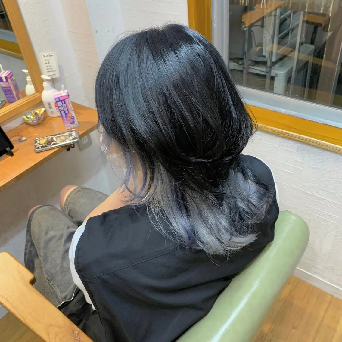 ミディアム ヘアカラー トリートメント little 小濱彰太のヘアスタイル