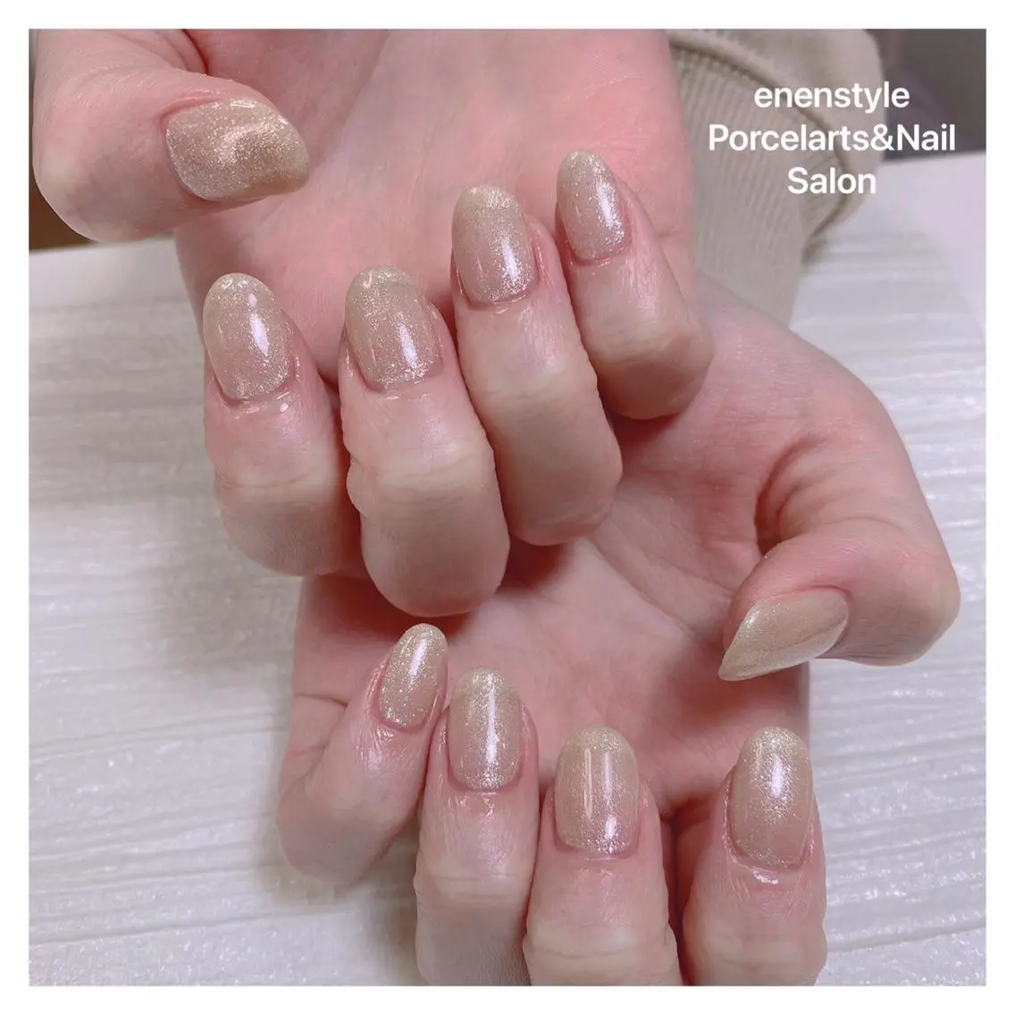 ミディアム ネイル 🐾enen style 🐾のネイルデザイン