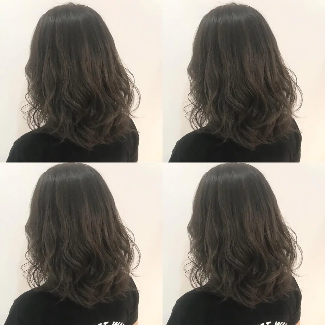 ミディアム カラー グラデーションカラー グレージュ カーキグレージュ ✨艶ブリーチカラー ✨四ノ宮裕己のヘアスタイル