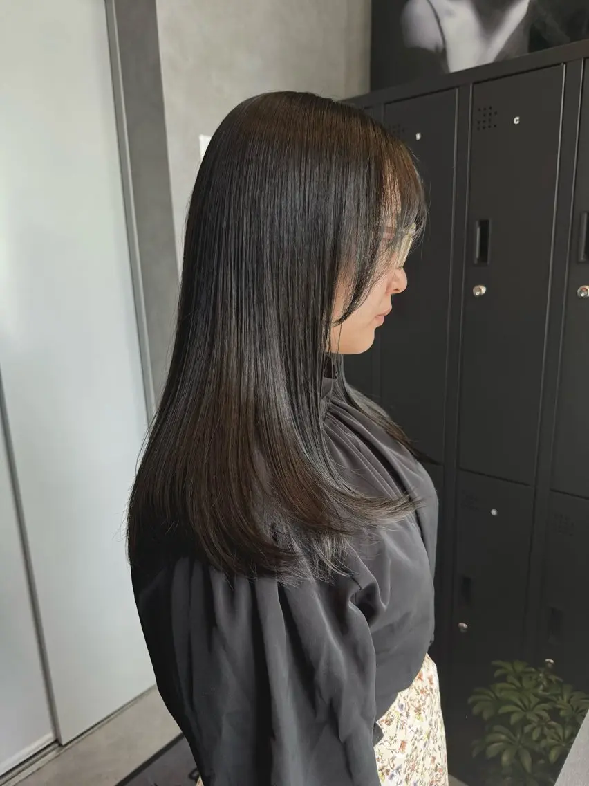 ロング ヘアカラー トリートメント 坂谷 BUCKS/縮毛矯正のヘアスタイル