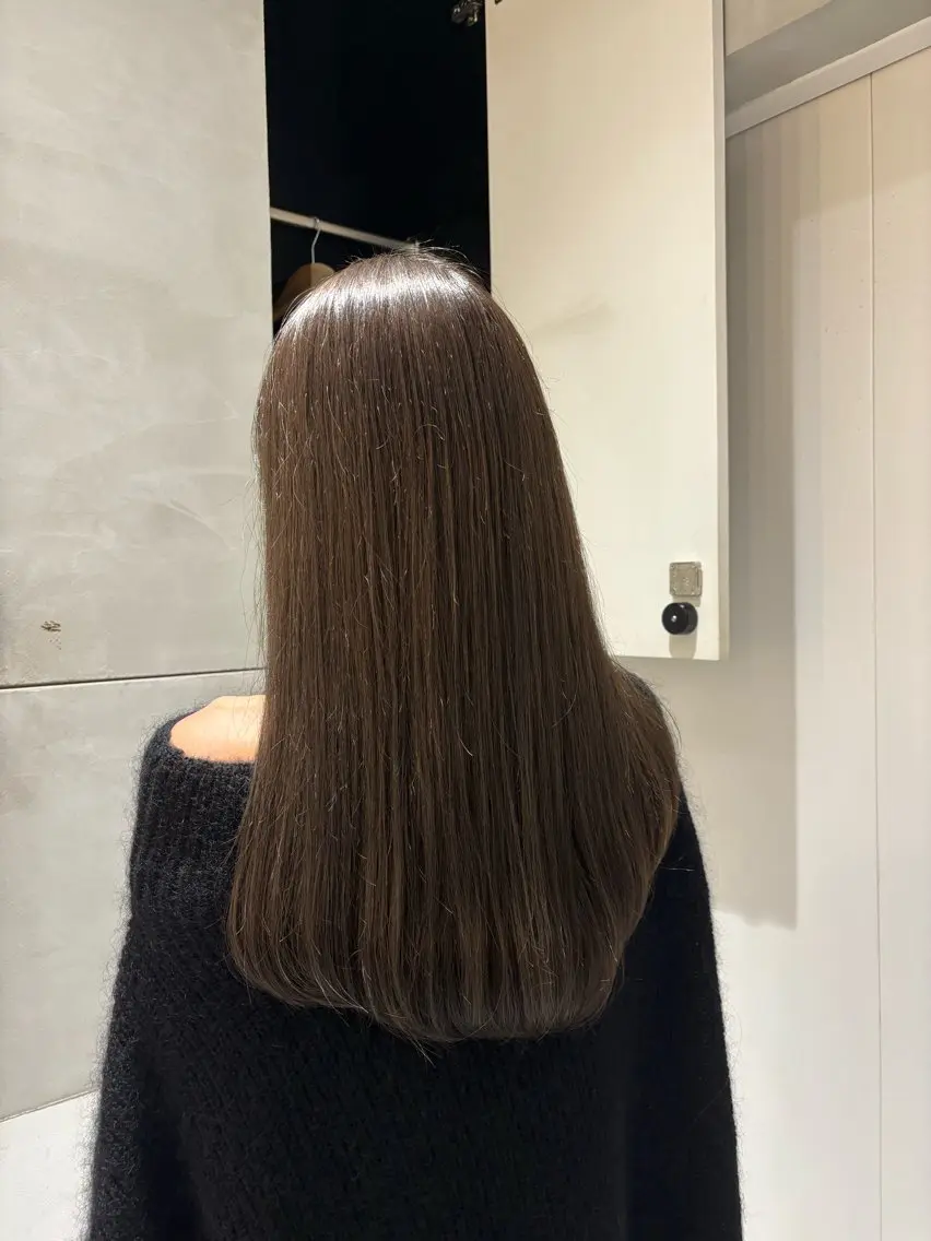 ロング ヘアアレンジ カット ヘアカラー 似合わせカットカラー 💎モエのヘアスタイル