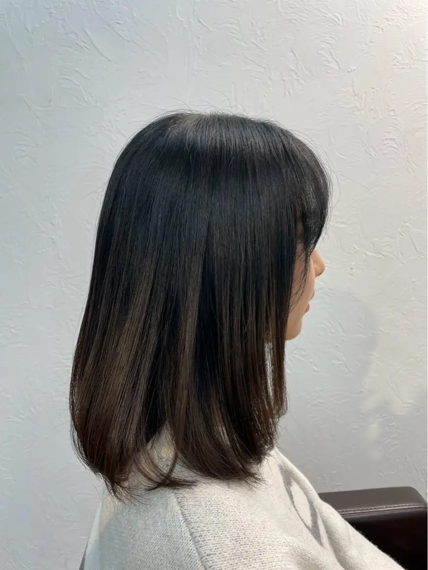 セミロング トリートメント 三原 友美のヘアスタイル