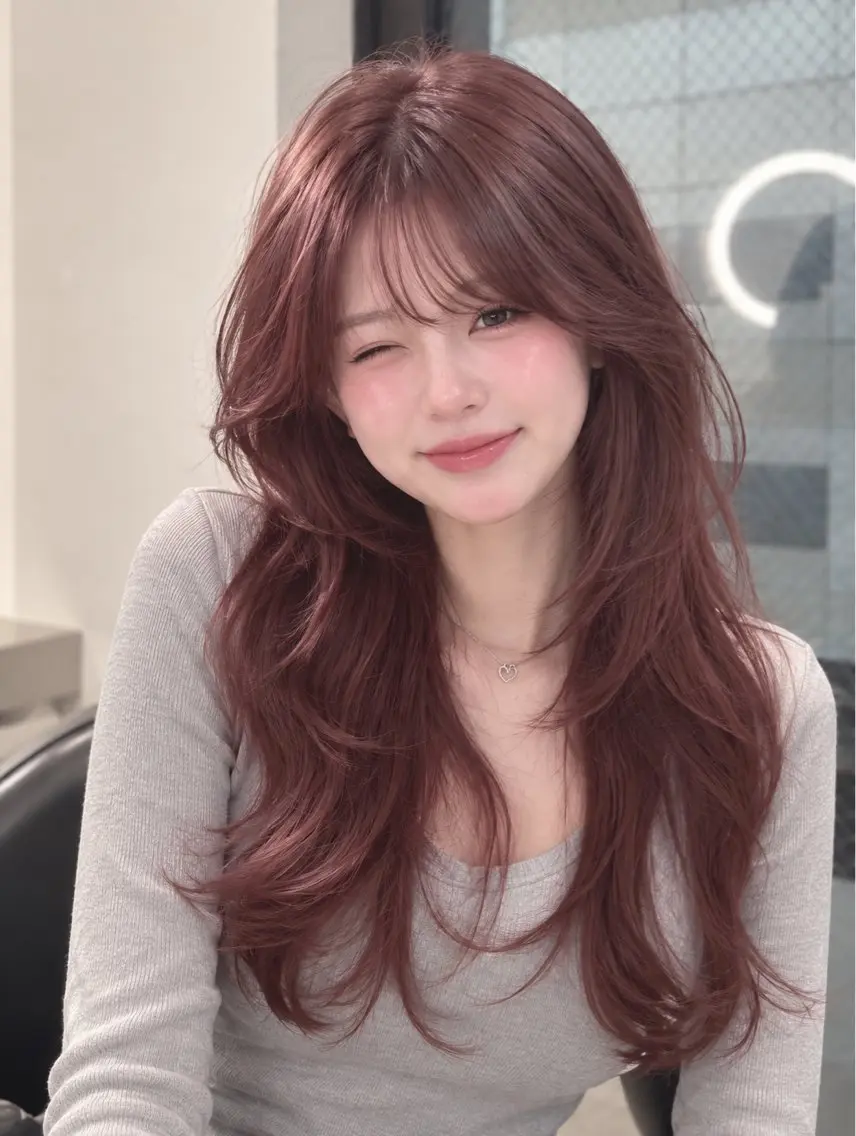 ロング カラー ハイトーンカラー ヘアカラー トリートメント 菜々美 暖色×ハイト ーン×ボブ🎀のヘアスタイル
