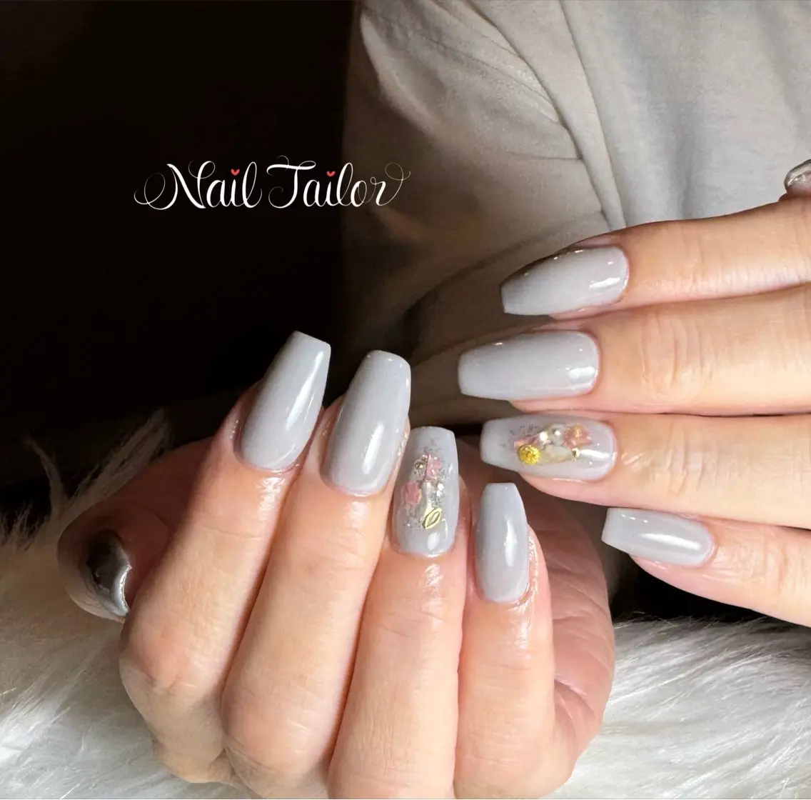 ネイル 長さ出し ジェルネイル キラキラネイル ワンカラーネイル ピンク ハンドネイル NailTailor ネイルテイラーのネイルデザイン