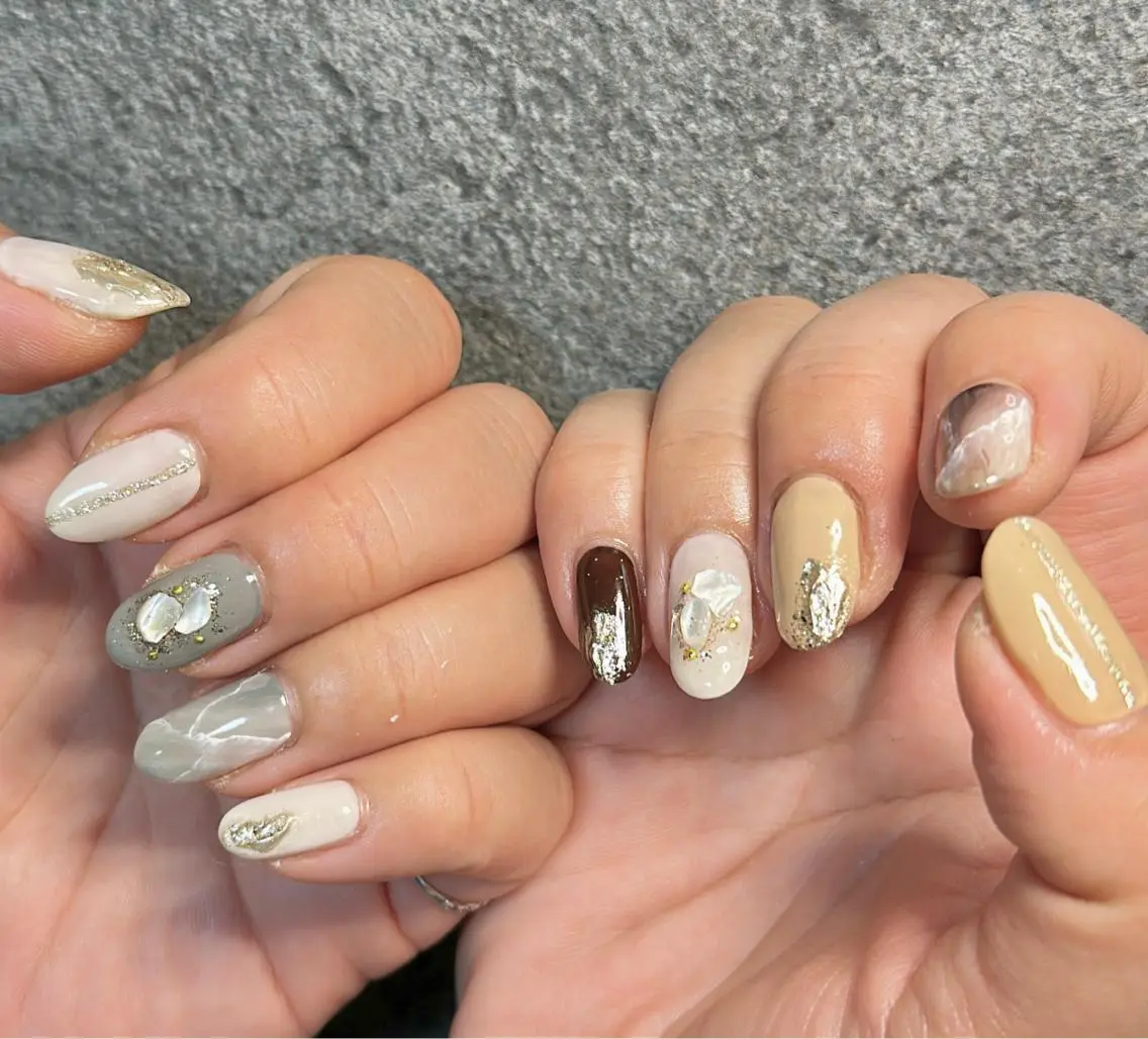 ネイル amu nail. RINAのネイルデザイン