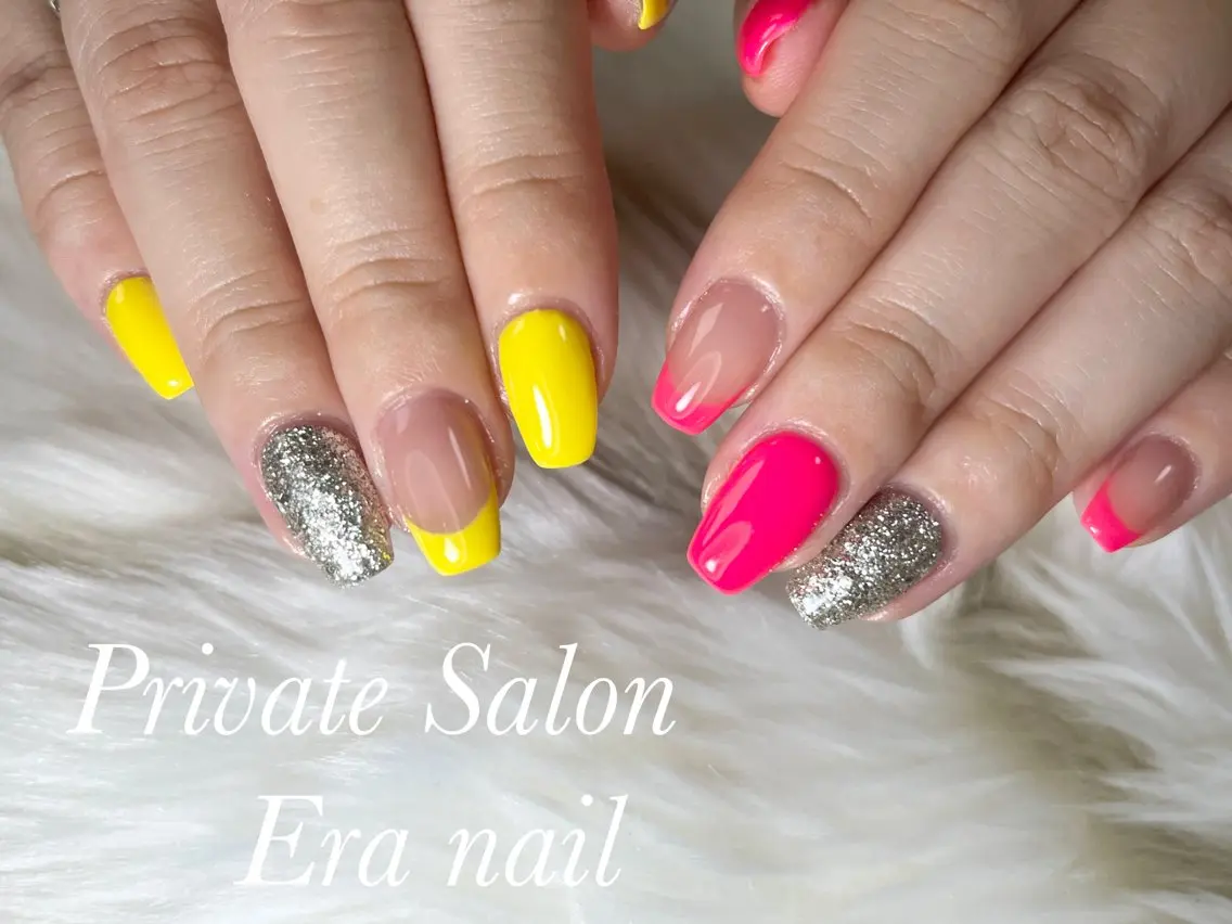 ネイル フレンチネイル ワンカラーネイル Era nailのネイルデザイン