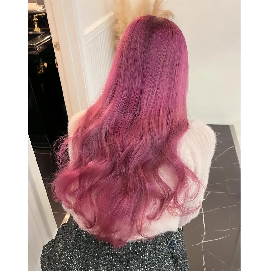 ロング カラー ブリーチ ヘアカラー miyu /トレンド カラー×艶髪のヘアスタイル