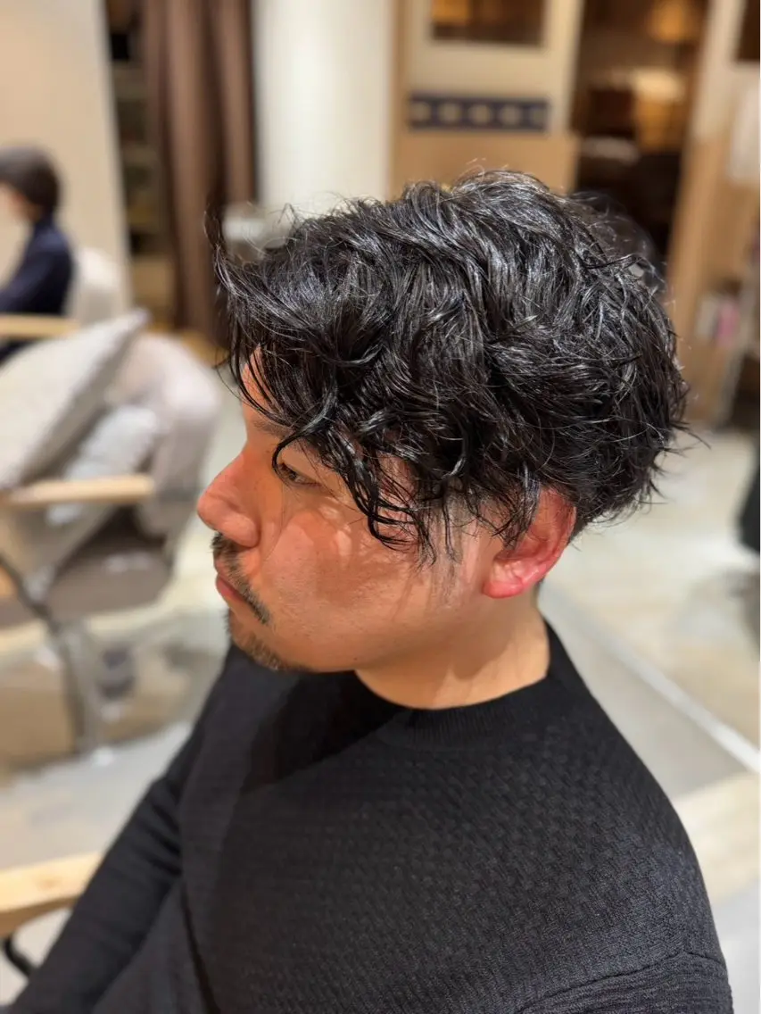 パーマ メンズ メンズパーマ fizelle akari🌷のヘアスタイル