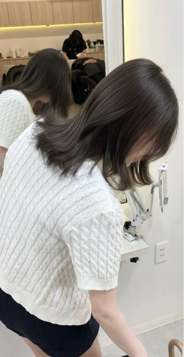 ミディアム カット ヘアカラー 透明感カラー/メンズ 特化kazumaのヘアスタイル