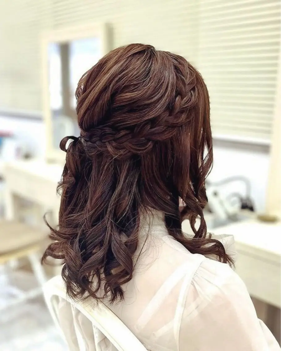 ヘアアレンジ ハーフアップ 似合わせヘアメイク 💐オダギリチアキのヘアスタイル