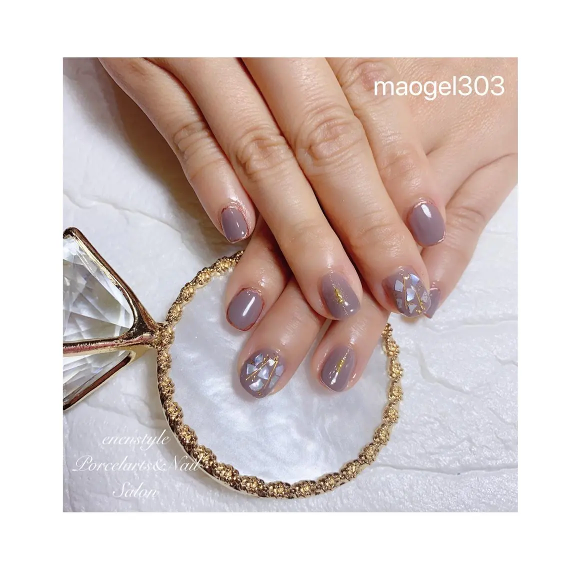 ショート ネイル ジェルネイル ニュアンスネイル オフィスネイル ワンカラーネイル パラジェル 🐾enen style 🐾のネイルデザイン