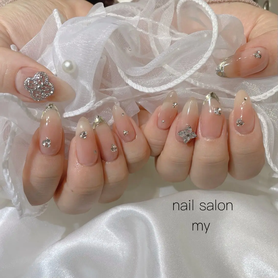 ネイル アートネイル ジェルネイル 韓国ネイル ニュアンスネイル パラジェル NailSalon MYのネイルデザイン