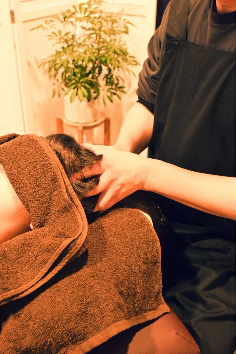 癒しとReluxドライヘッドスパ。頭の凝りはもちろん、首肩もすっきりします。の写真