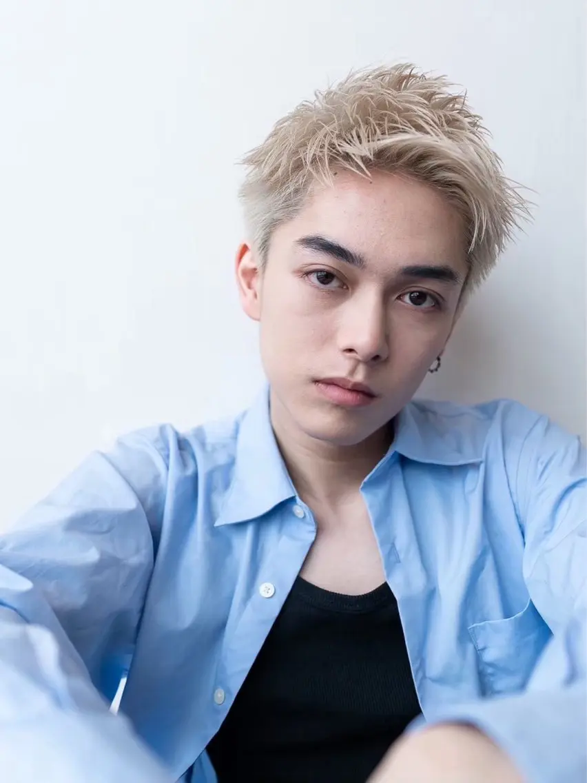【🉐🌟5月限定学生さん応援クーポン🌟】【👨🎓U24】カット+ブリーチカラー+ケアトリートメント💫の写真