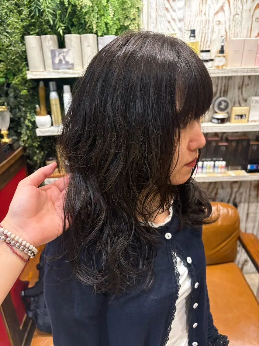 セミロング ヘアカラー 🪐海外hair/パ ーマ/暖色/ミミ🌼のヘアスタイル