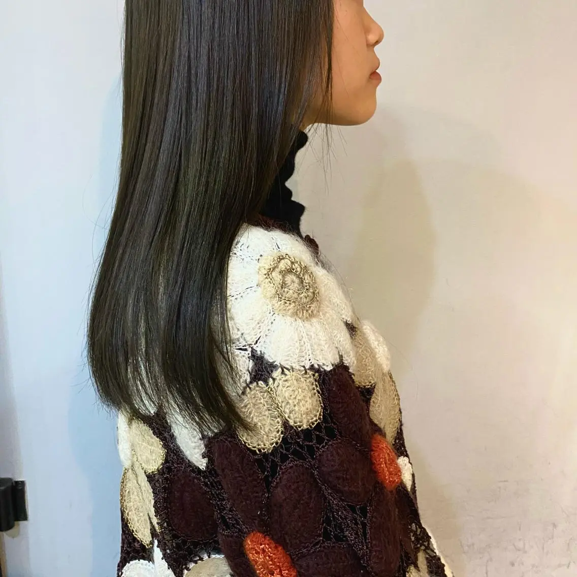 セミロング カラー ショート& パーマ　坂本のヘアスタイル