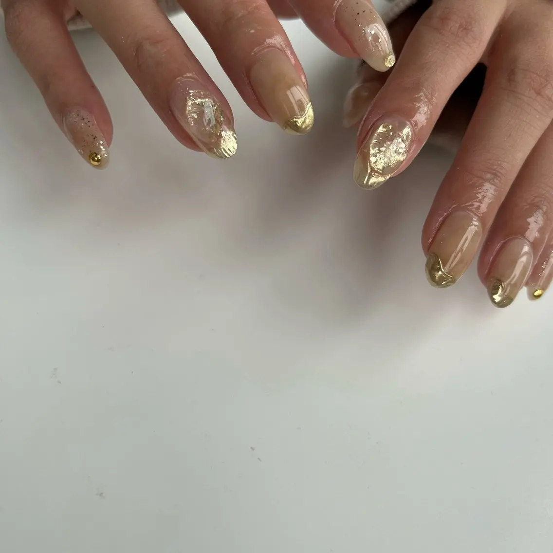 ネイル 梅田🪄ニュアンス aoiのネイルデザイン
