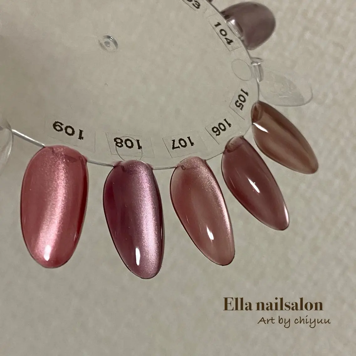 ネイル マグネットネイル ハンドネイル Ella nail ちゆうのネイルデザイン