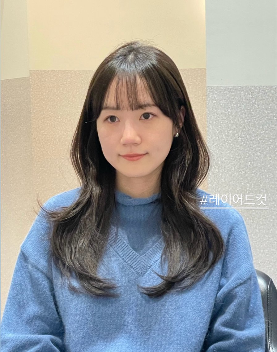 ロング ロングレイヤー 韓国風ヘア レイヤーカット ロング カット ヘアカラー トリートメント ❤︎︎韓国ヘア❤︎︎ 𝑺𝒉𝒊𝒉𝒐のヘアスタイル