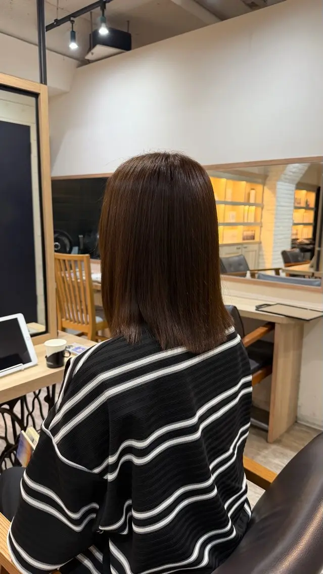 ミディアム カラー ヘアカラー Harue ·͜·のヘアスタイル