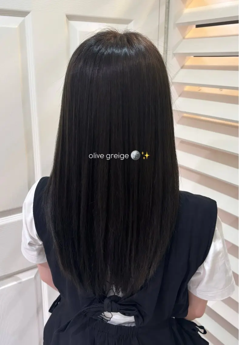 カラー グレージュ 後藤 明香里のヘアスタイル