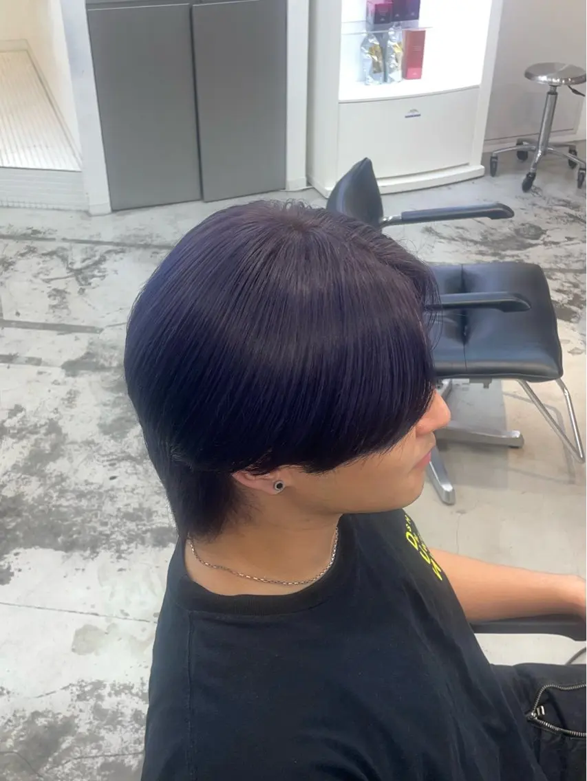 カラー ブリーチ 透明感カラー ネイビーカラー オレンジ ピンクカラー ヘアカラー トリートメント 🌻ハイトーン/艶 カラー🌻ユリナのヘアスタイル