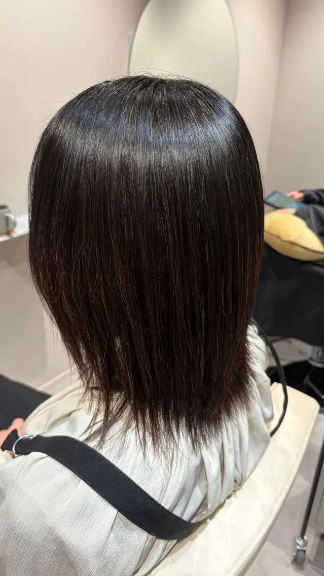 ショート 縮毛矯正 井山 葵のヘアスタイル