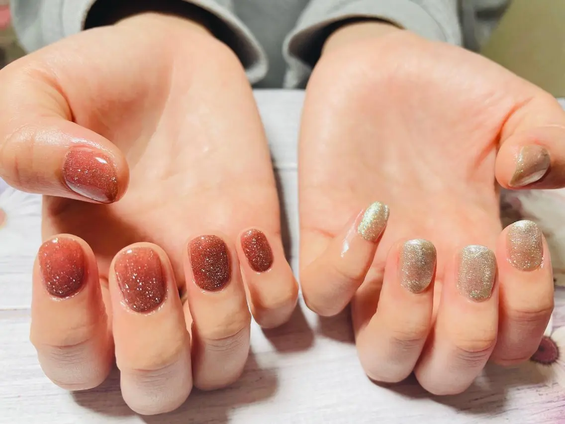 ネイル フラッシュネイル マグネットネイル nailsalon Rinのネイルデザイン