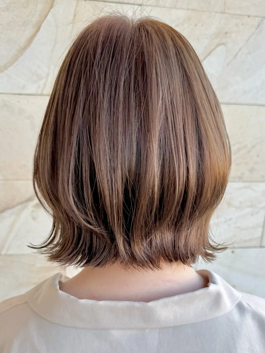 ミディアム カラー ダブルカラー ヘアカラー yukii 八事大石 明葉のヘアスタイル