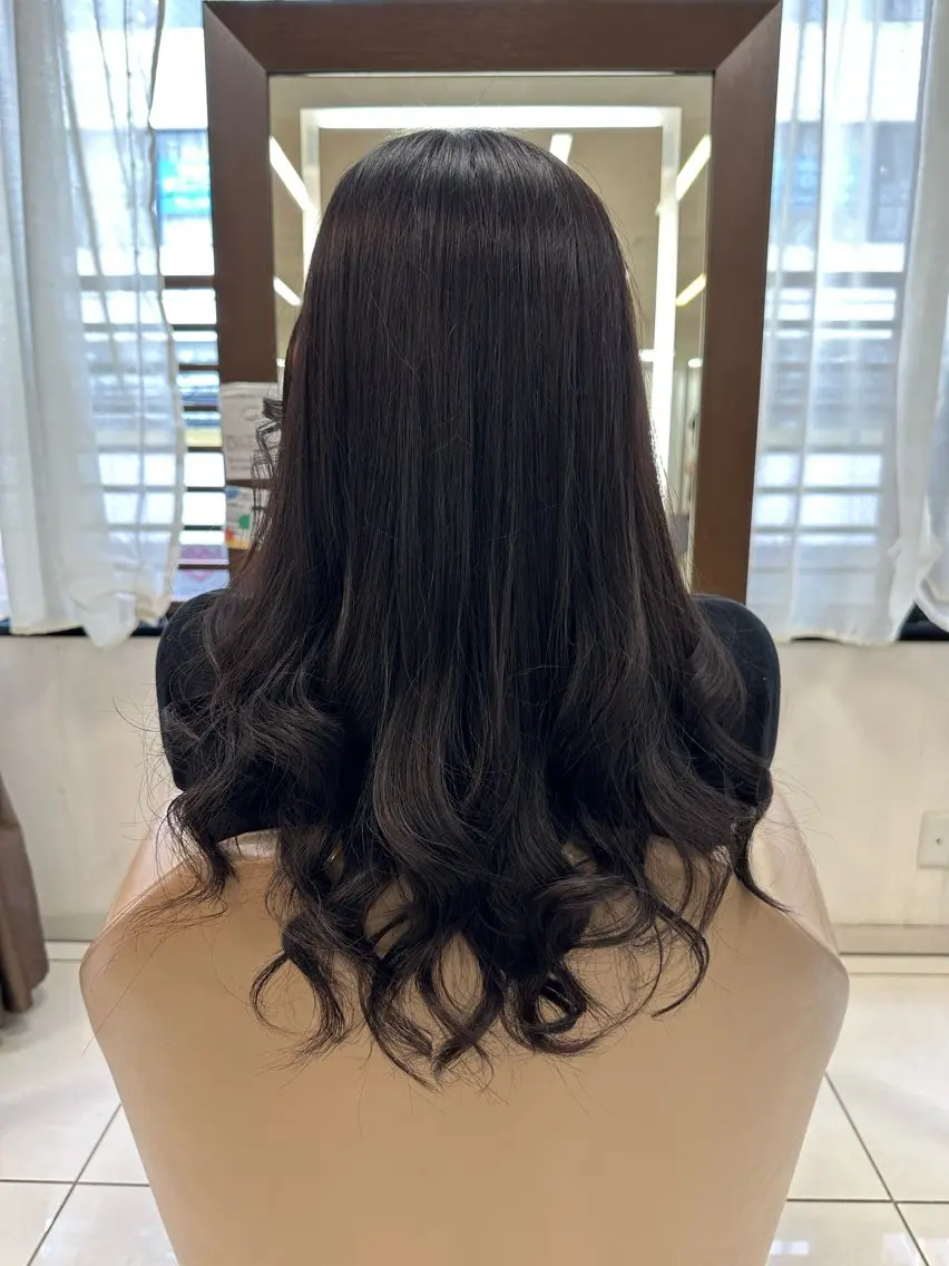 ロング カラー メンズ特化シャドウパ ーマラウンドマッシュのヘアスタイル