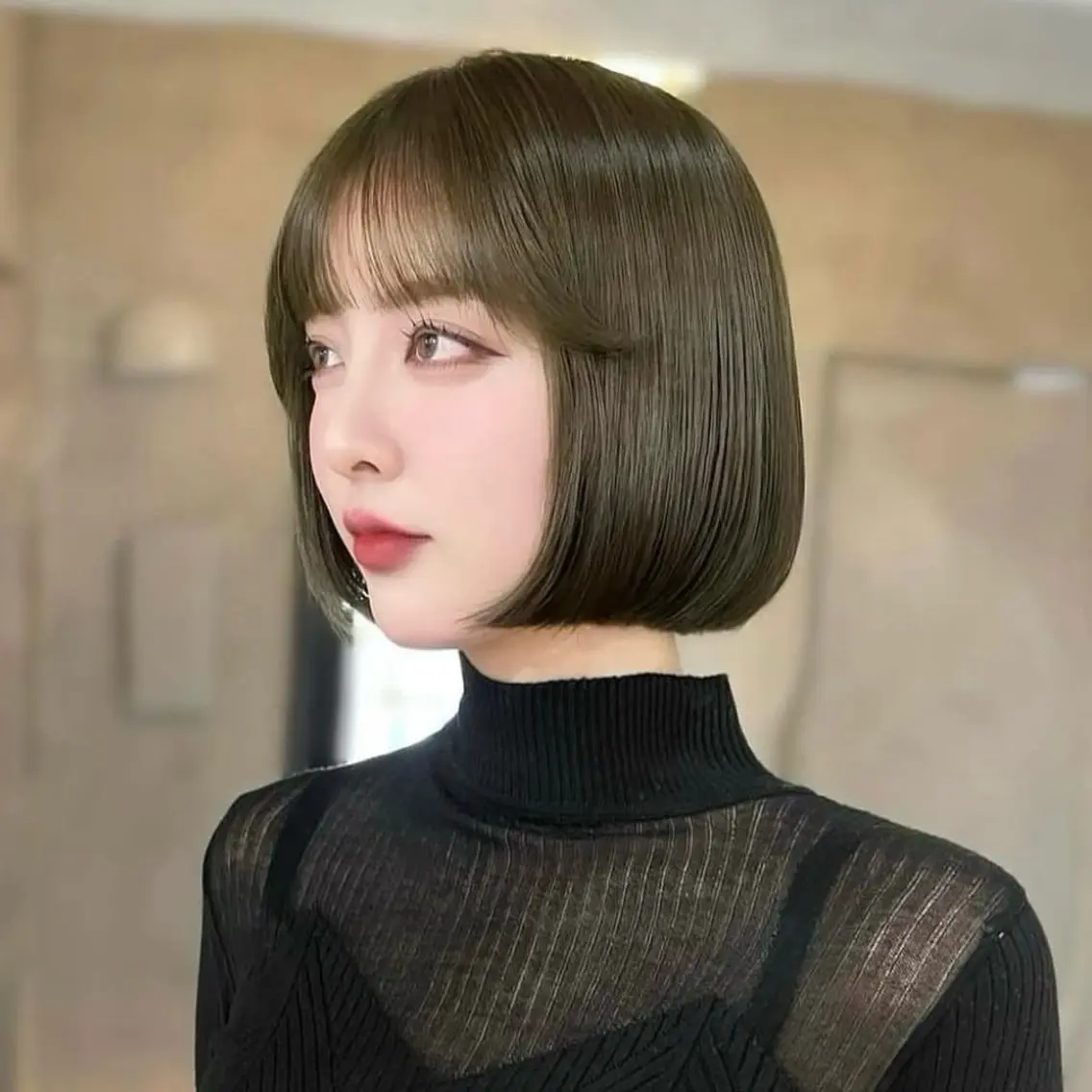 ショート カラー ボブ タンバルモリ トリートメント モテ韓国ヘア/ レイヤー🤍RIKAのヘアスタイル