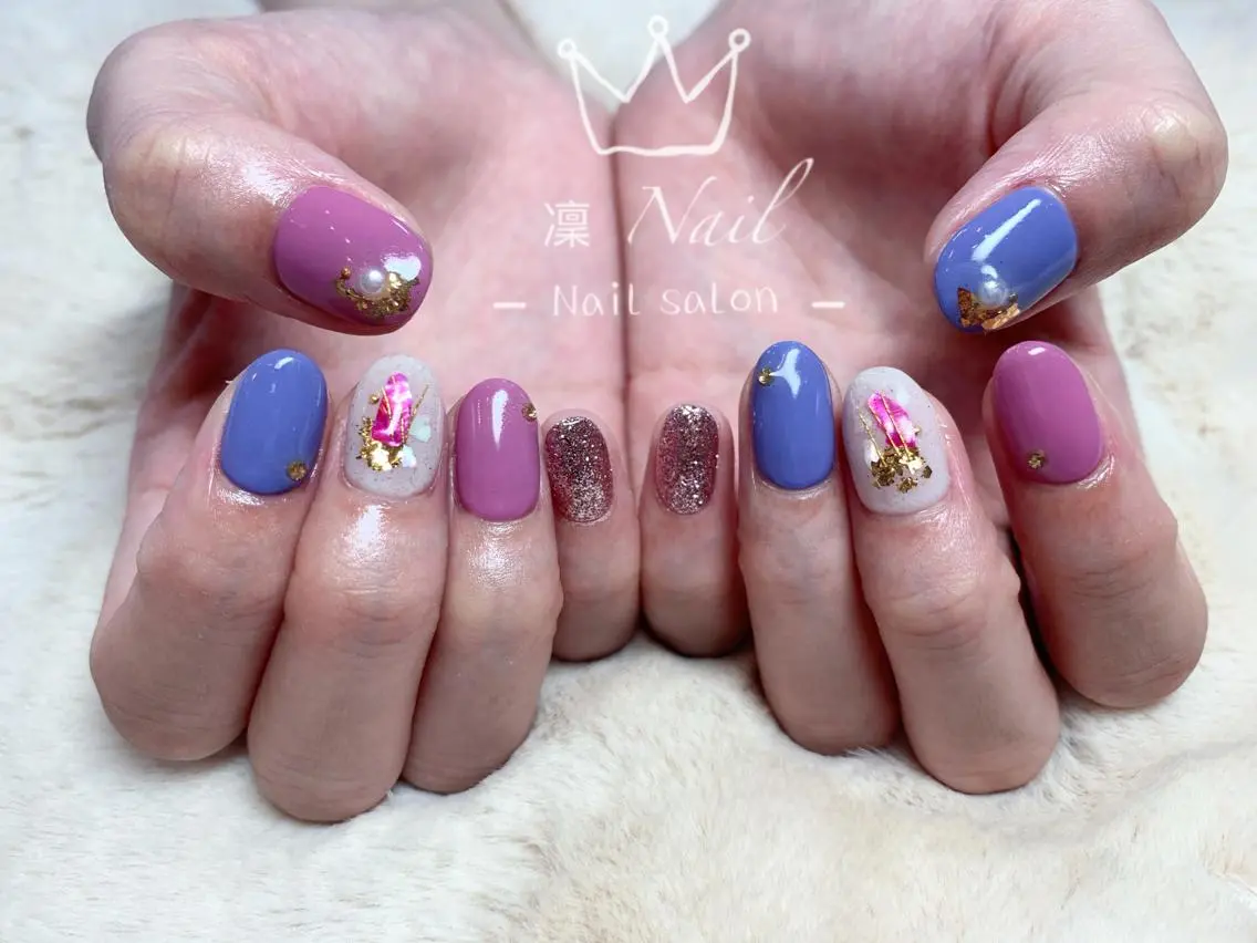 ショート カラー ネイル Le’a NailSalonのネイルデザイン