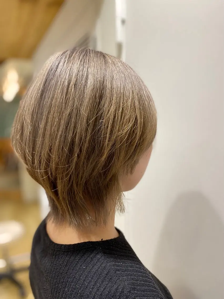 ショート カラー カット ヘアカラー kawabe maikoのヘアスタイル